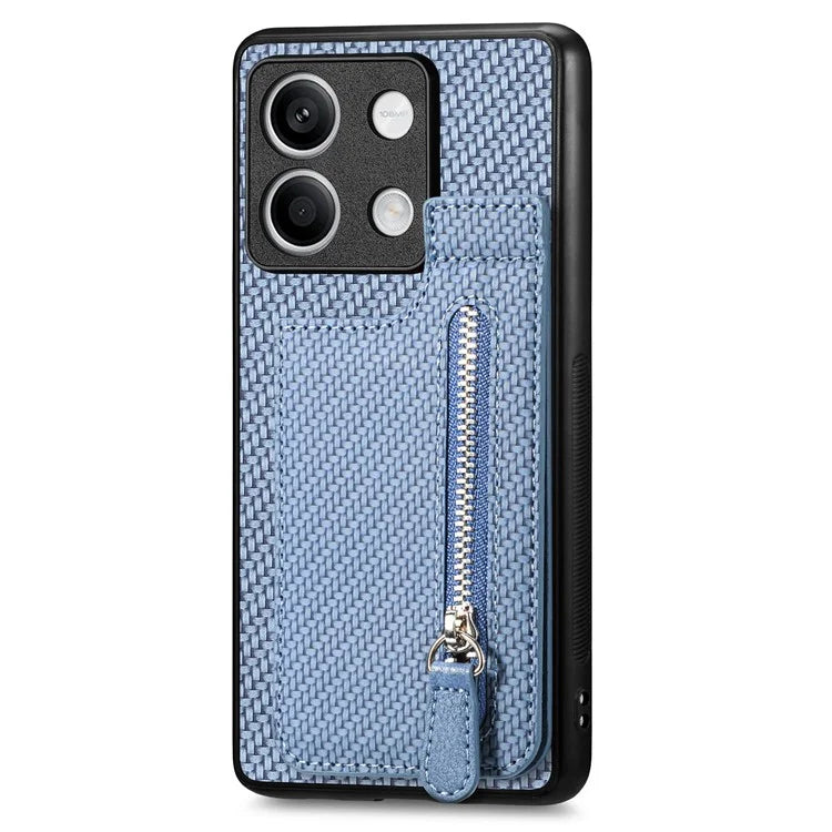 C1-03 For Xiaomi Redmi Note 13 4G Case Carbon Fiber Leather+TPU+PC Phone Cover