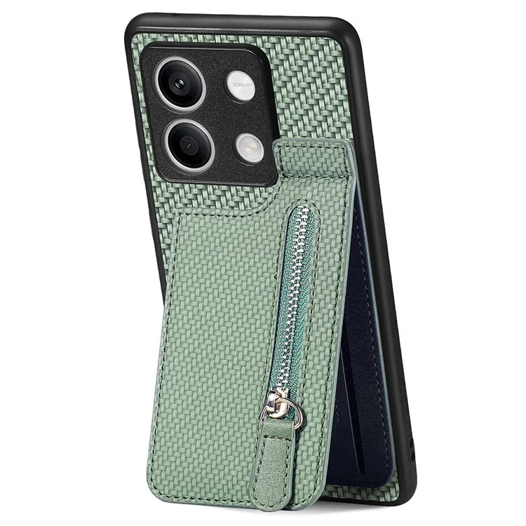 C1-03 For Xiaomi Redmi Note 13 4G Case Carbon Fiber Leather+TPU+PC Phone Cover