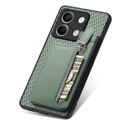 C1-03 For Xiaomi Redmi Note 13 4G Case Carbon Fiber Leather+TPU+PC Phone Cover