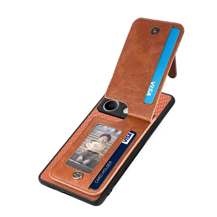 C1-03 For Xiaomi Redmi Note 13 4G Case Carbon Fiber Leather+TPU+PC Phone Cover