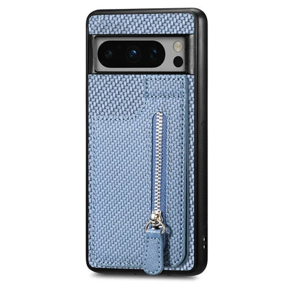 C1-03 For Google Pixel 8 Pro Case Zipper Pocket PU Leather+TPU+PC Phone Cover