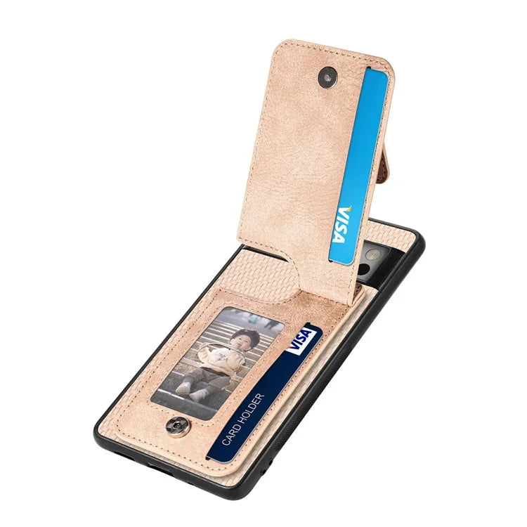 C1-03 For Google Pixel 8 Pro Case Zipper Pocket PU Leather+TPU+PC Phone Cover