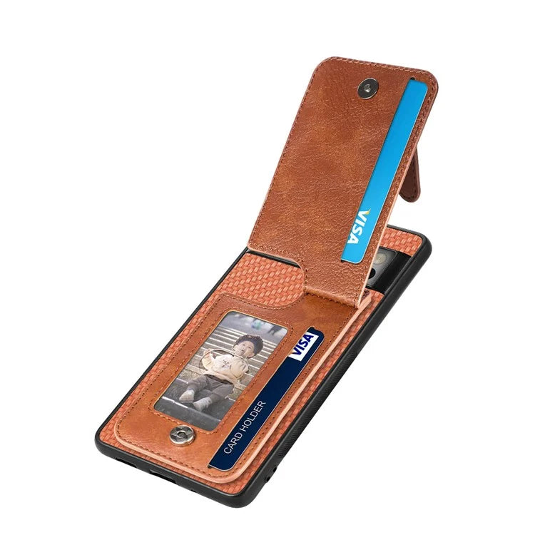 C1-03 For Google Pixel 8 Pro Case Zipper Pocket PU Leather+TPU+PC Phone Cover
