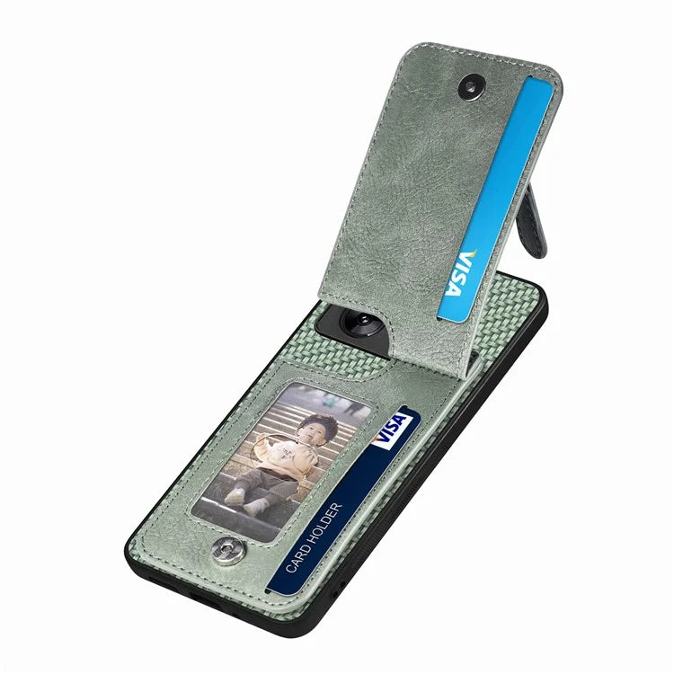 C1-03 For Xiaomi 13T / 13T Pro / Redmi K60 Ultra Case Vertical Kickstand Hybrid Phone Cover with Zipper Pocket