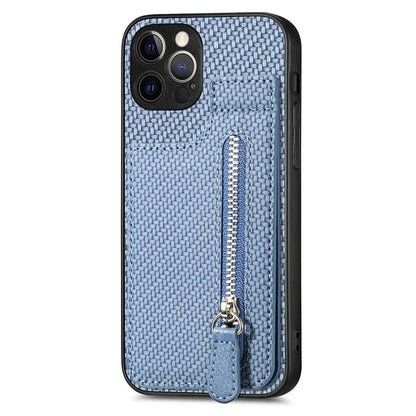 C1-03 For iPhone 12 Pro 6.1 inch Case Carbon Fiber Phone Shell Support Magnetic Car Mount Holder