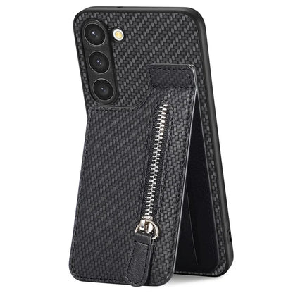 C1-03 For Samsung Galaxy S23 Case Carbon Fiber Leather Coated TPU+PC Phone Cover