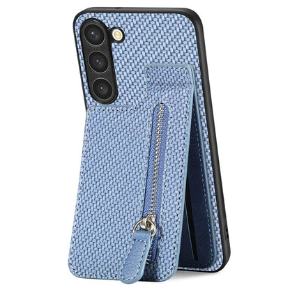 C1-03 For Samsung Galaxy S23 Case Carbon Fiber Leather Coated TPU+PC Phone Cover