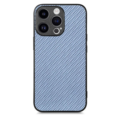 C1 for iPhone 13 Pro Case PU Leather Coated PC+TPU Phone Cover Carbon Fiber Texture