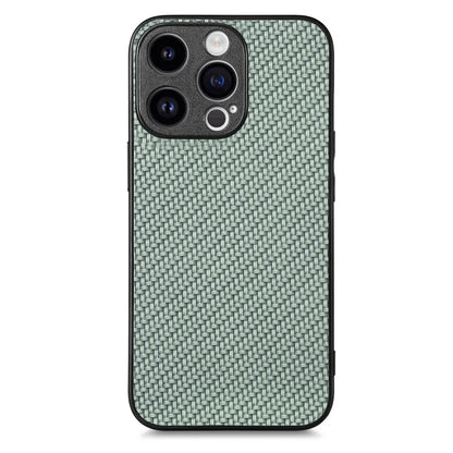 C1 for iPhone 13 Pro Case PU Leather Coated PC+TPU Phone Cover Carbon Fiber Texture