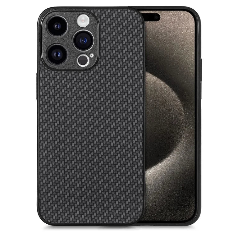 C1 for iPhone 13 Pro Max Case PU Leather Coated PC+TPU Anti-slip Phone Cover