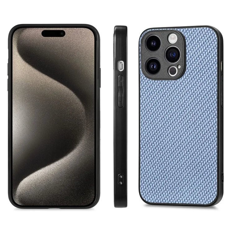 C1 for iPhone 13 Pro Max Case PU Leather Coated PC+TPU Anti-slip Phone Cover