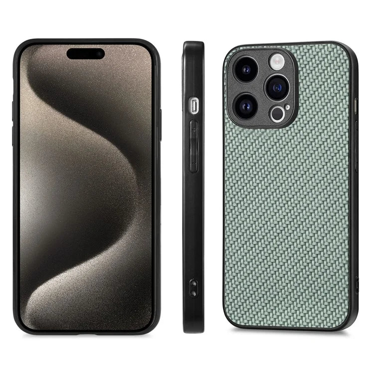 C1 for iPhone 13 Pro Max Case PU Leather Coated PC+TPU Anti-slip Phone Cover