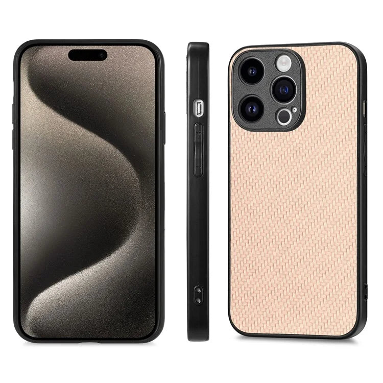 C1 for iPhone 13 Pro Max Case PU Leather Coated PC+TPU Anti-slip Phone Cover