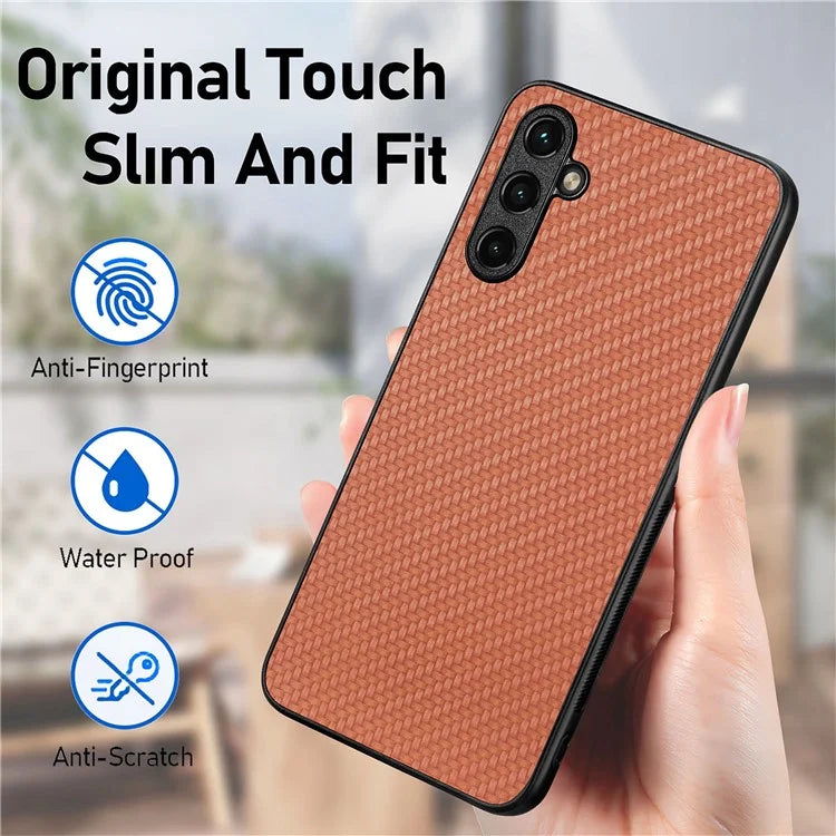 C1 for Samsung Galaxy A05s 4G Case PU Leather Coated PC+TPU Hybrid Phone Cover