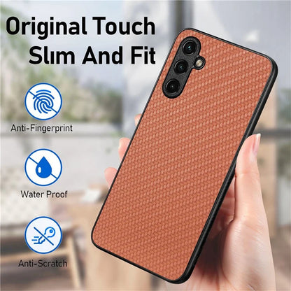 C1 for Samsung Galaxy A05s 4G Case PU Leather Coated PC+TPU Hybrid Phone Cover