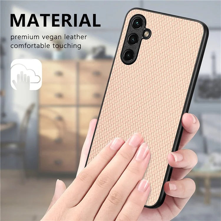 C1 for Samsung Galaxy A05s 4G Case PU Leather Coated PC+TPU Hybrid Phone Cover