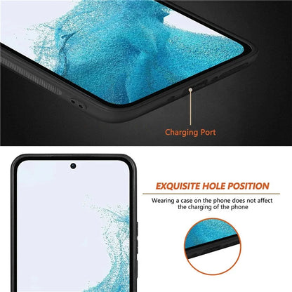 C1 for Samsung Galaxy A15 4G / 5G Case Carbon Fiber Texture PU Leather Anti-Scratch Back Cover