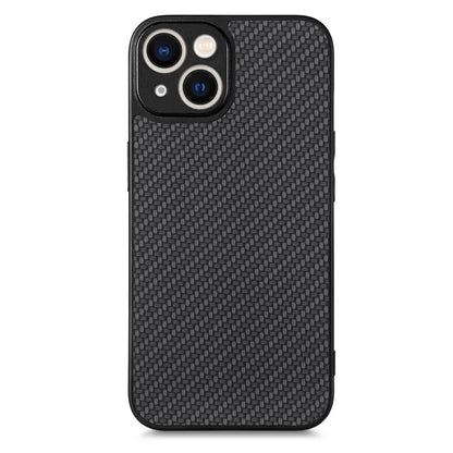 C1 for iPhone 13 Case Carbon Fiber Texture PU+PC+TPU Phone Cover