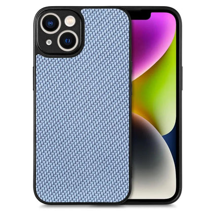 C1 for iPhone 13 Case Carbon Fiber Texture PU+PC+TPU Phone Cover