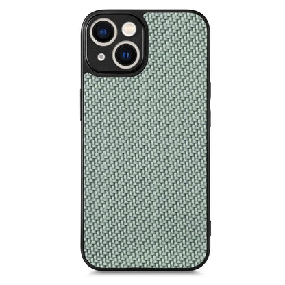 C1 for iPhone 13 Case Carbon Fiber Texture PU+PC+TPU Phone Cover