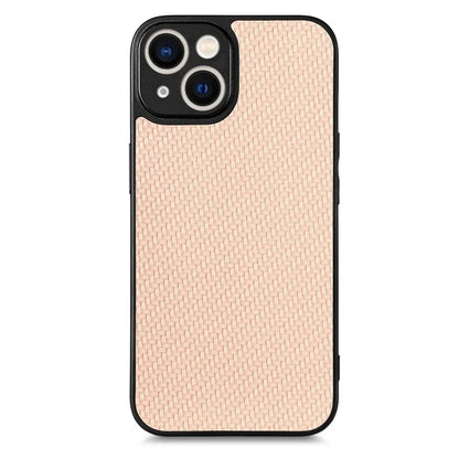 C1 for iPhone 13 Case Carbon Fiber Texture PU+PC+TPU Phone Cover