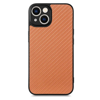 C1 for iPhone 13 Case Carbon Fiber Texture PU+PC+TPU Phone Cover