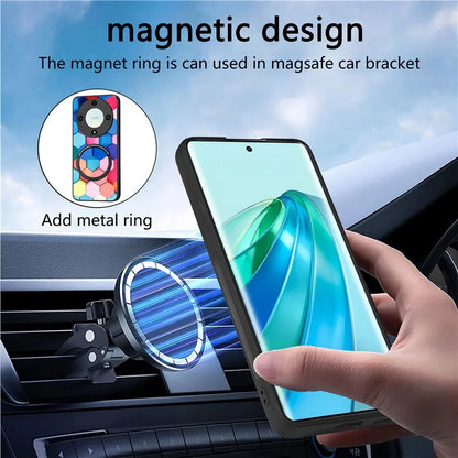 P1 for Honor X40 5G / X9a 5G / Magic5 Lite 5G Case PU Leather Pattern Printing Magnetic Back Cover