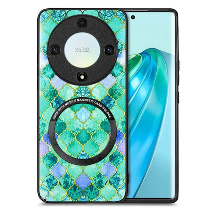 P1 for Honor X40 5G / X9a 5G / Magic5 Lite 5G Case PU Leather Pattern Printing Magnetic Back Cover