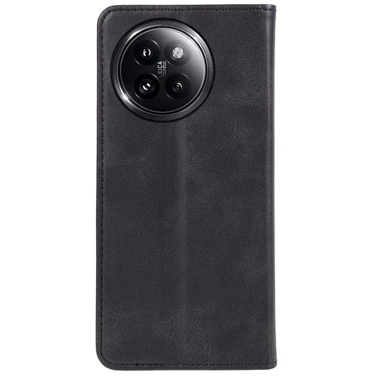 For Xiaomi Civi 4 Pro 5G / 14 Civi 5G Case Calf Texture PU Leather Magnetic Auto Closing Phone Cover