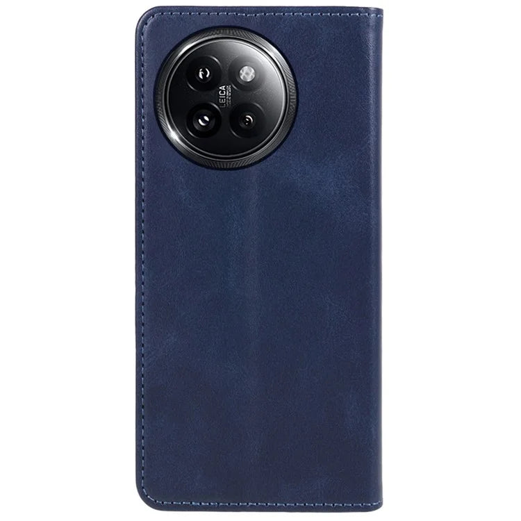 For Xiaomi Civi 4 Pro 5G / 14 Civi 5G Case Calf Texture PU Leather Magnetic Auto Closing Phone Cover