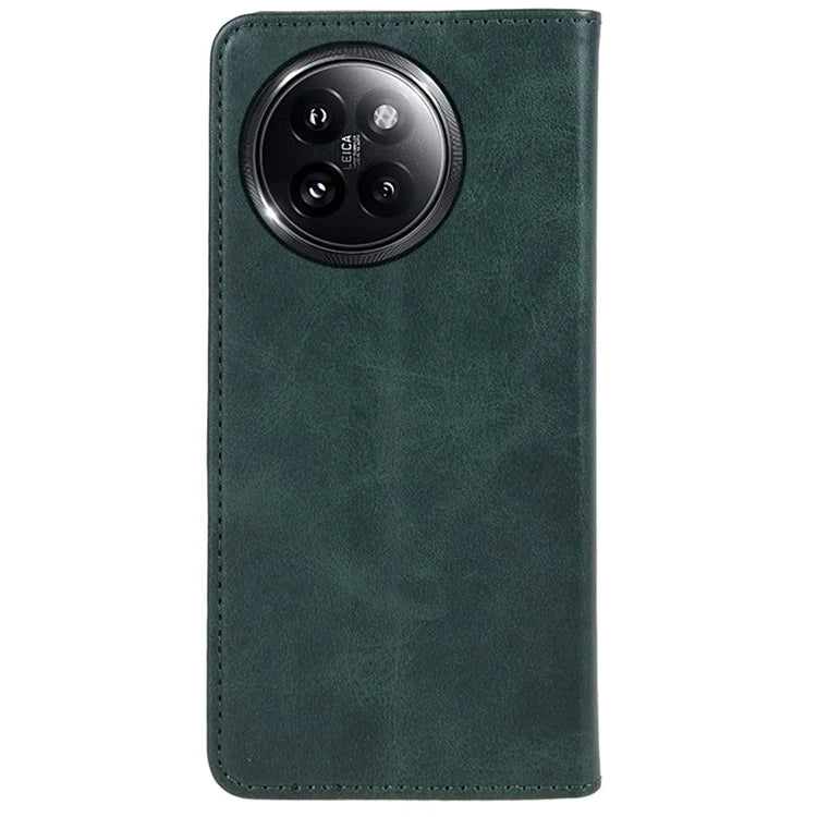 For Xiaomi Civi 4 Pro 5G / 14 Civi 5G Case Calf Texture PU Leather Magnetic Auto Closing Phone Cover