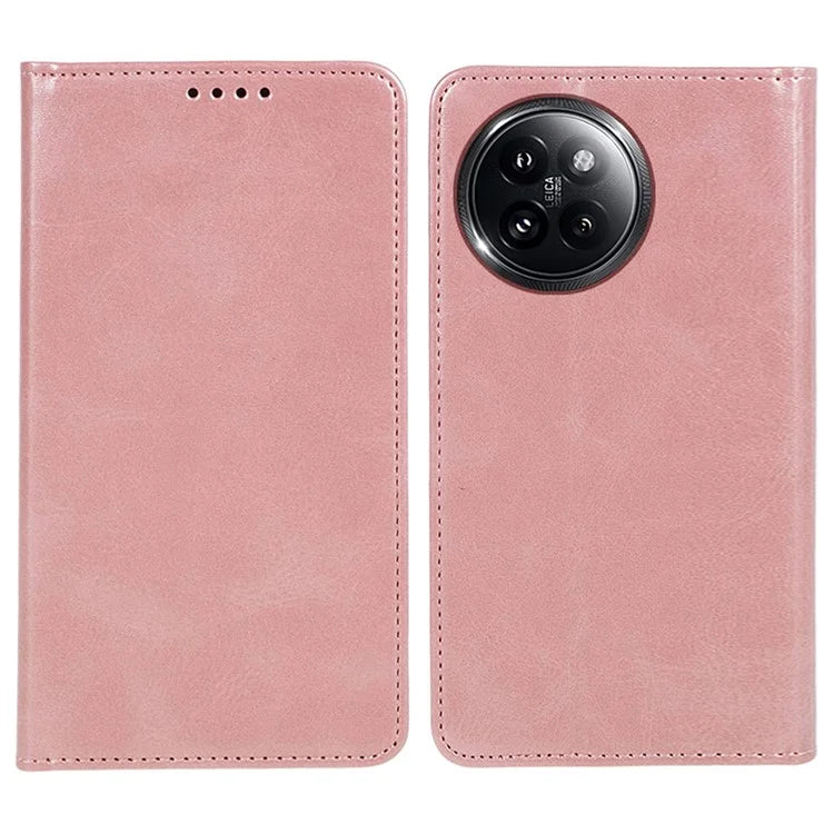 For Xiaomi Civi 4 Pro 5G / 14 Civi 5G Case Calf Texture PU Leather Magnetic Auto Closing Phone Cover