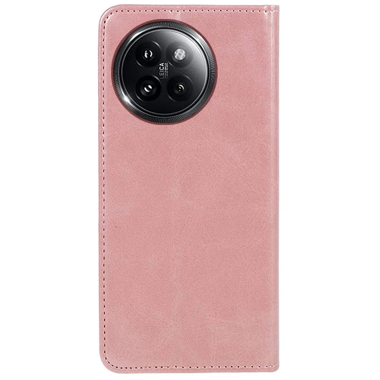 For Xiaomi Civi 4 Pro 5G / 14 Civi 5G Case Calf Texture PU Leather Magnetic Auto Closing Phone Cover