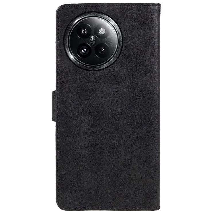 For Xiaomi Civi 4 Pro 5G / 14 Civi 5G Case PU Leather Phone Cover Calf Texture Wallet with Magnetic Clasp