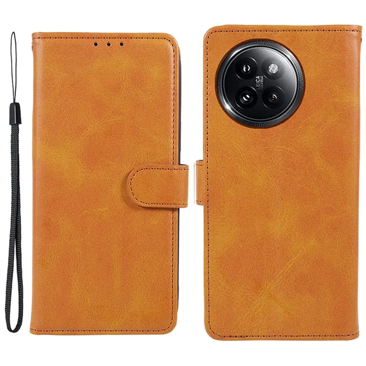 For Xiaomi Civi 4 Pro 5G / 14 Civi 5G Case PU Leather Phone Cover Calf Texture Wallet with Magnetic Clasp