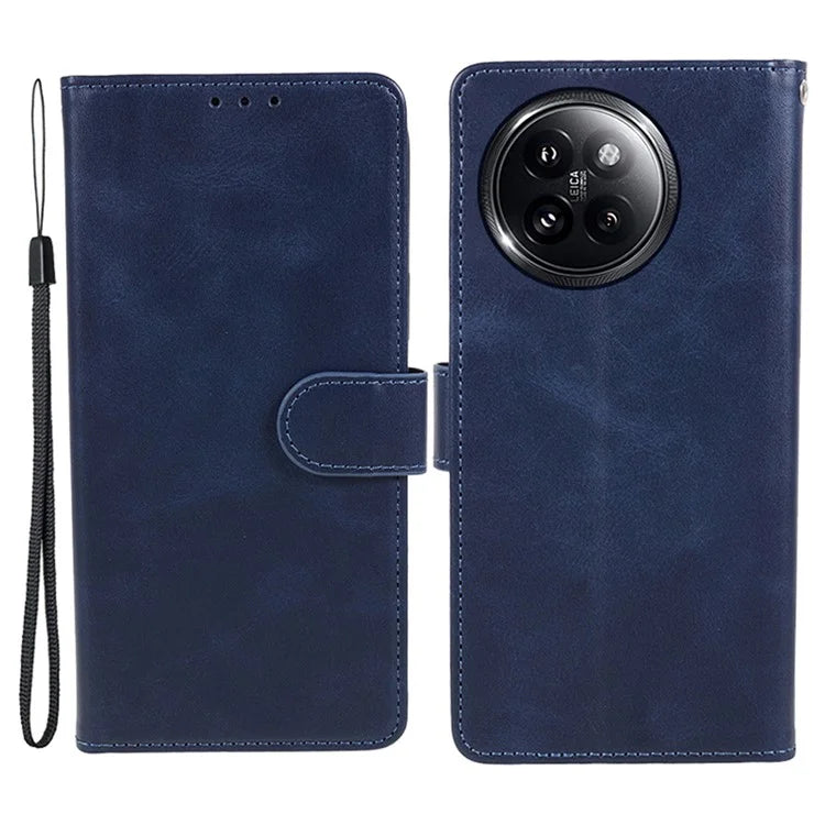 For Xiaomi Civi 4 Pro 5G / 14 Civi 5G Case PU Leather Phone Cover Calf Texture Wallet with Magnetic Clasp