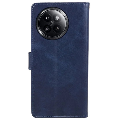 For Xiaomi Civi 4 Pro 5G / 14 Civi 5G Case PU Leather Phone Cover Calf Texture Wallet with Magnetic Clasp