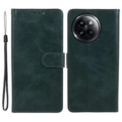 For Xiaomi Civi 4 Pro 5G / 14 Civi 5G Case PU Leather Phone Cover Calf Texture Wallet with Magnetic Clasp