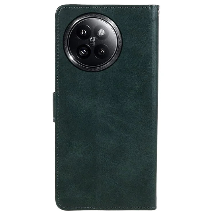 For Xiaomi Civi 4 Pro 5G / 14 Civi 5G Case PU Leather Phone Cover Calf Texture Wallet with Magnetic Clasp