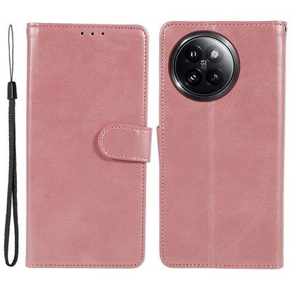 For Xiaomi Civi 4 Pro 5G / 14 Civi 5G Case PU Leather Phone Cover Calf Texture Wallet with Magnetic Clasp