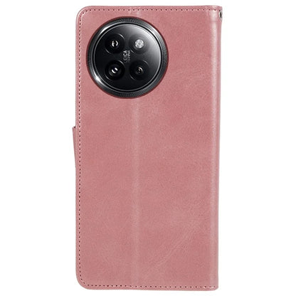 For Xiaomi Civi 4 Pro 5G / 14 Civi 5G Case PU Leather Phone Cover Calf Texture Wallet with Magnetic Clasp