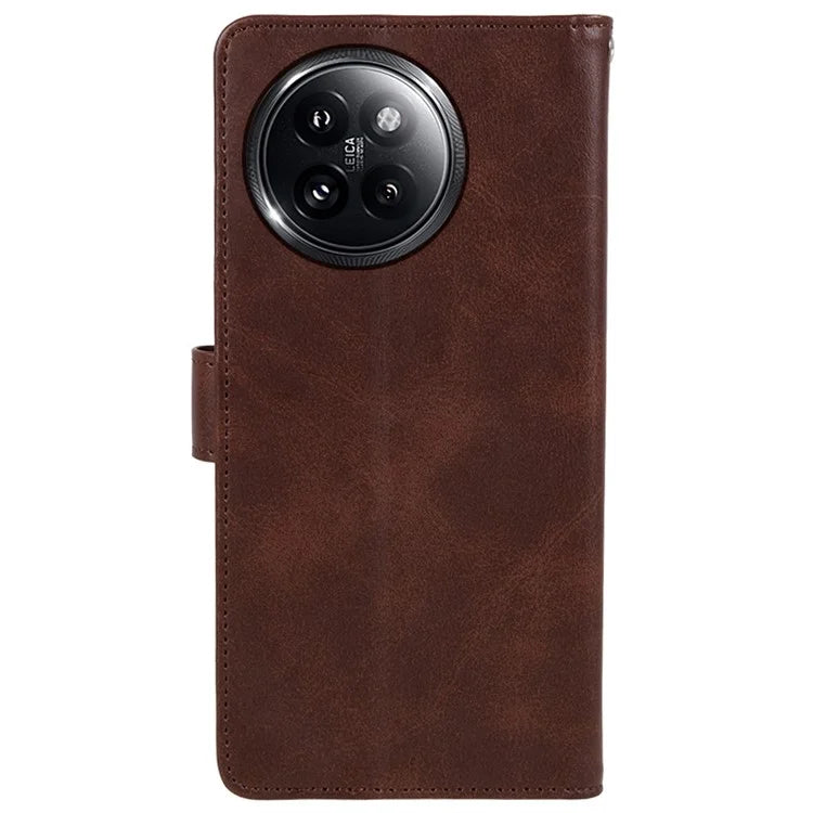 For Xiaomi Civi 4 Pro 5G / 14 Civi 5G Case PU Leather Phone Cover Calf Texture Wallet with Magnetic Clasp