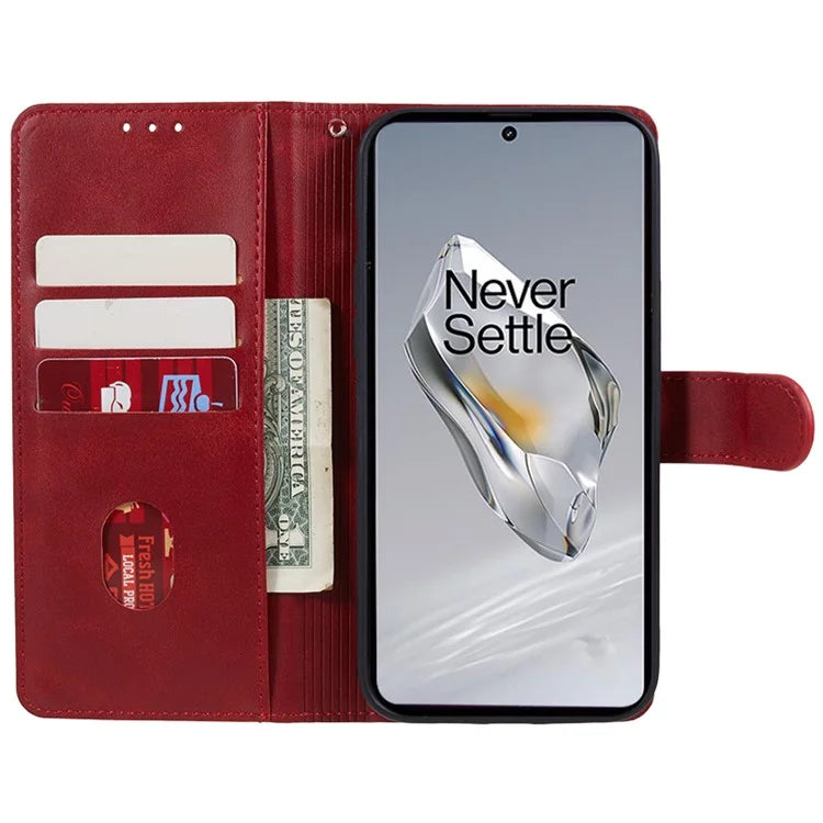 For OnePlus Nord CE4 5G Cover Calf Texture Cell Phone Case with Magnetic Clasp