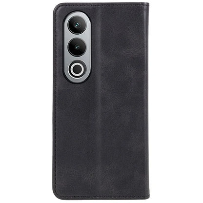For OnePlus Nord CE4 5G Case PU Leather Wallet Cover Calf Texture Phone Shell with Magnetic Clasp