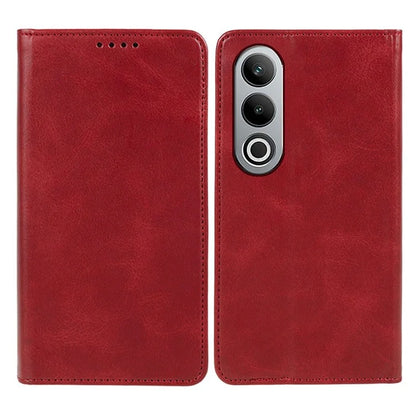For OnePlus Nord CE4 5G Case PU Leather Wallet Cover Calf Texture Phone Shell with Magnetic Clasp