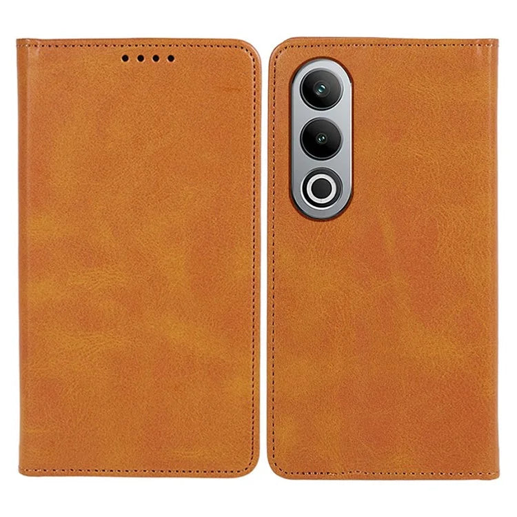 For OnePlus Nord CE4 5G Case PU Leather Wallet Cover Calf Texture Phone Shell with Magnetic Clasp