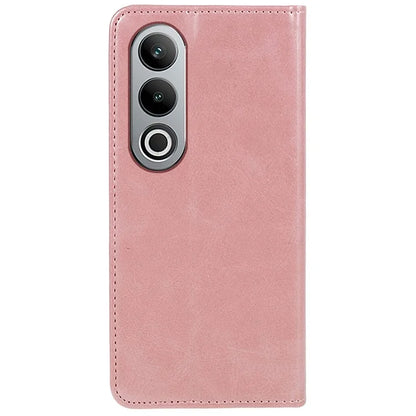 For OnePlus Nord CE4 5G Case PU Leather Wallet Cover Calf Texture Phone Shell with Magnetic Clasp