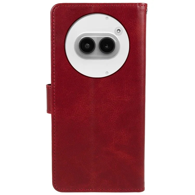 For Nothing Phone (2a) Case Calf Texture Phone Protective Cover with Magnetic Clasp
