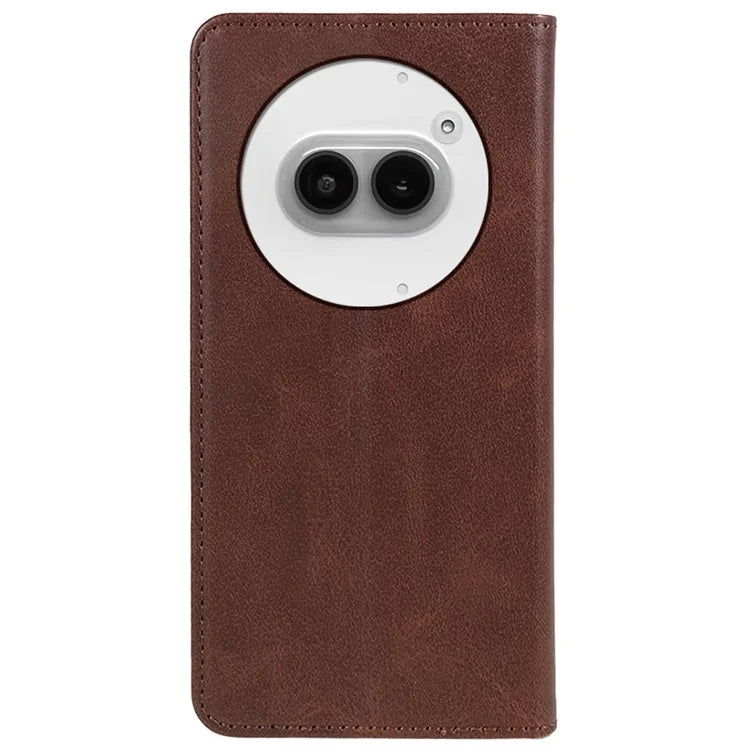 For Nothing Phone (2a) Case Phone Back Cover with Magnetic Clasp Calf Texture Wallet