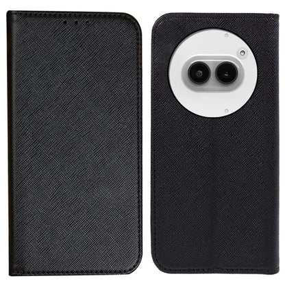 For Nothing Phone (2a) Case Magnetic Closing Cross Texture Leather Wallet Phone Cover